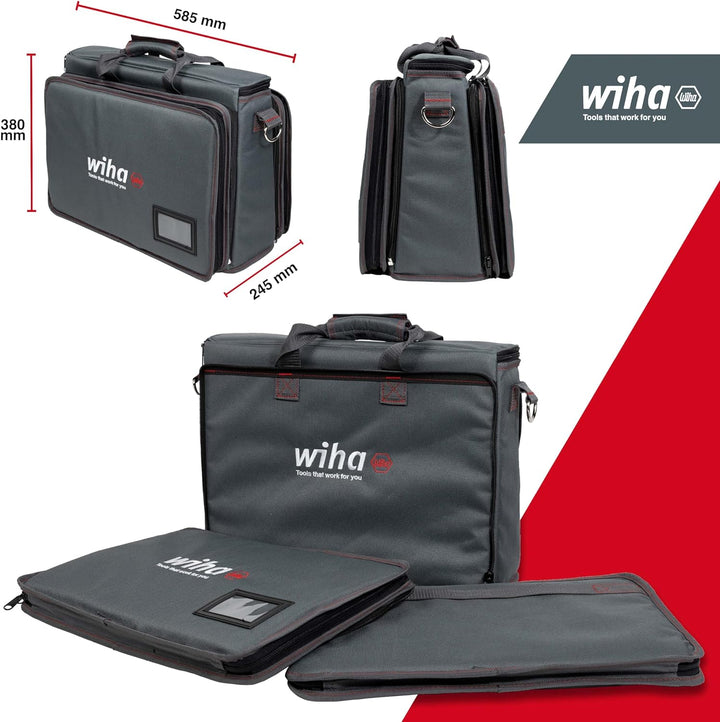 Wiha Werkzeug Set Service-Techniker 30-tlg. inkl. Tasche I Werkzeugsatz für Elektriker I VDE (43879)
