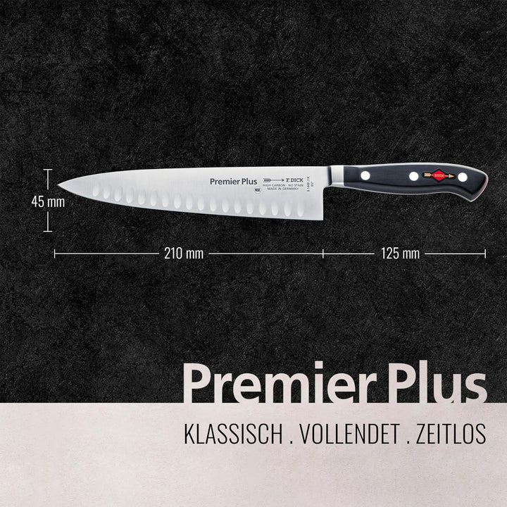 F. DICK Kochmesser, Küchenmesser, Premier Plus Eurasia (Messer mit Klinge 21 cm, X50CrMoV15 Stahl, n