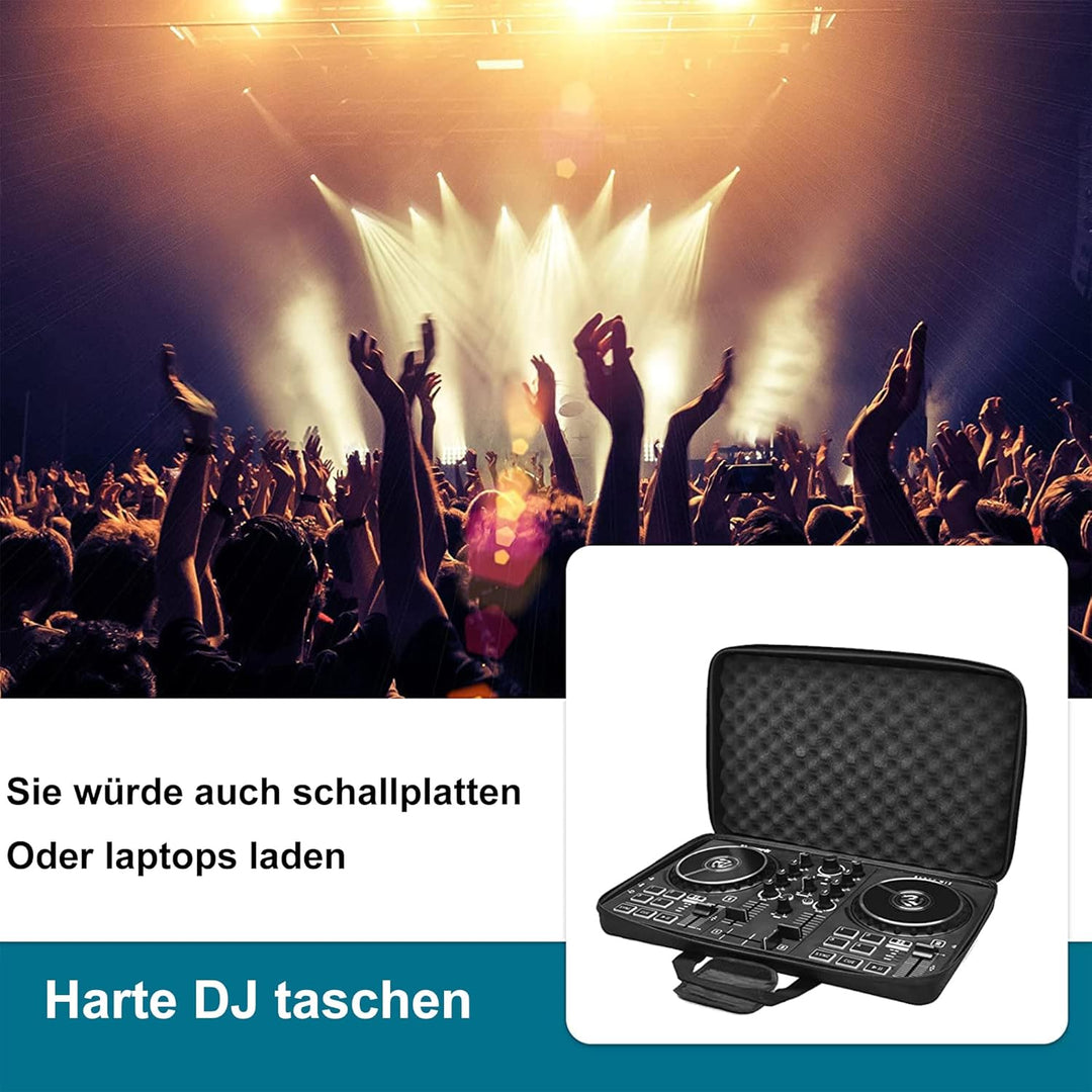OUUTMEE Hart Reise Tragen Tasche für Pioneer DDJ SR SR2 RR Denon MC4000 Numark NVII Mixtrack Pro 3 N