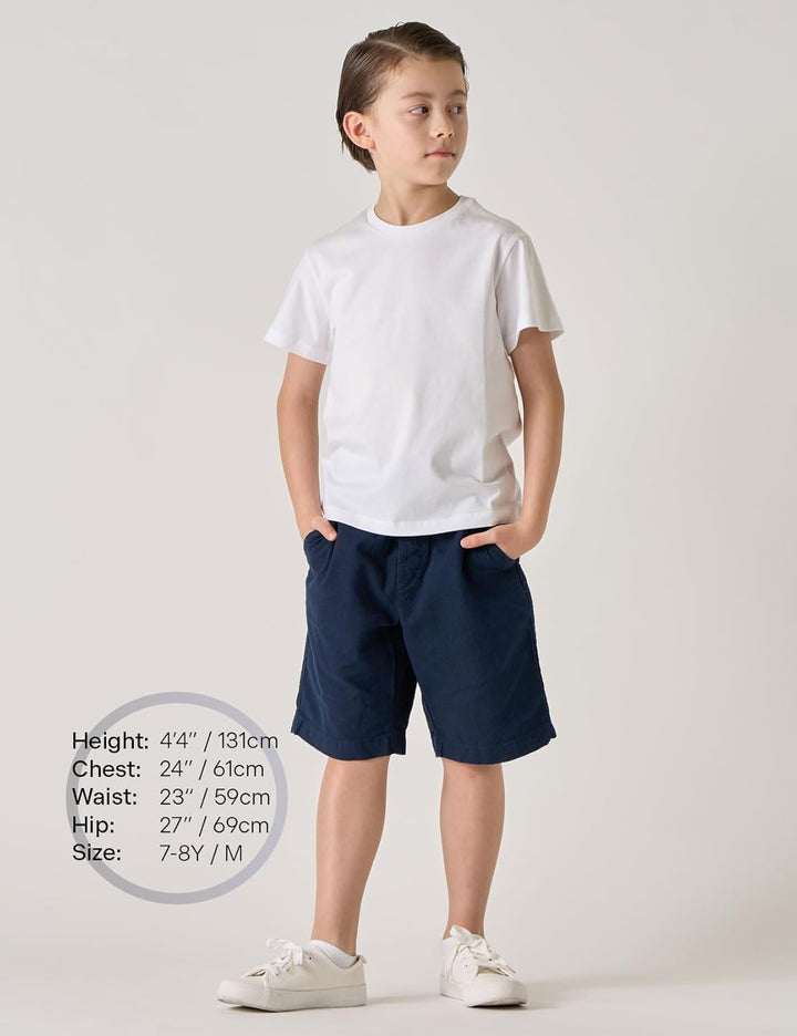 LAPASA Kinder T Shirt 100% Baumwolle 4er Pack Unisex 3-13 Jahre/ 95-165 Jungen Mädchen K01 13 Jahre