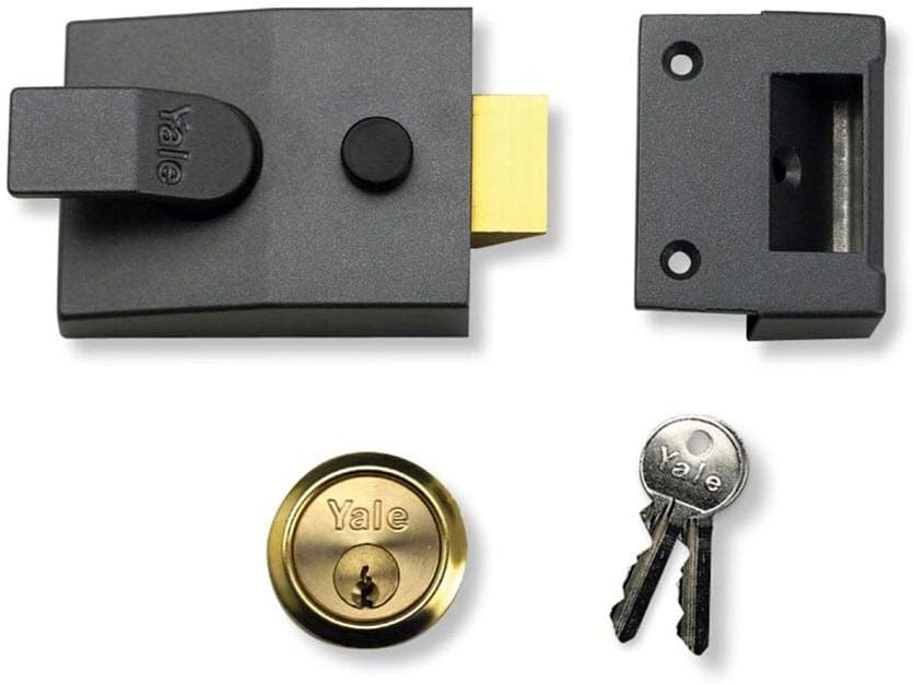 Yale Locks 84 Standard Nachtriegelschloss DMG/PB Zylinder 40 mm Dornmass, 40
