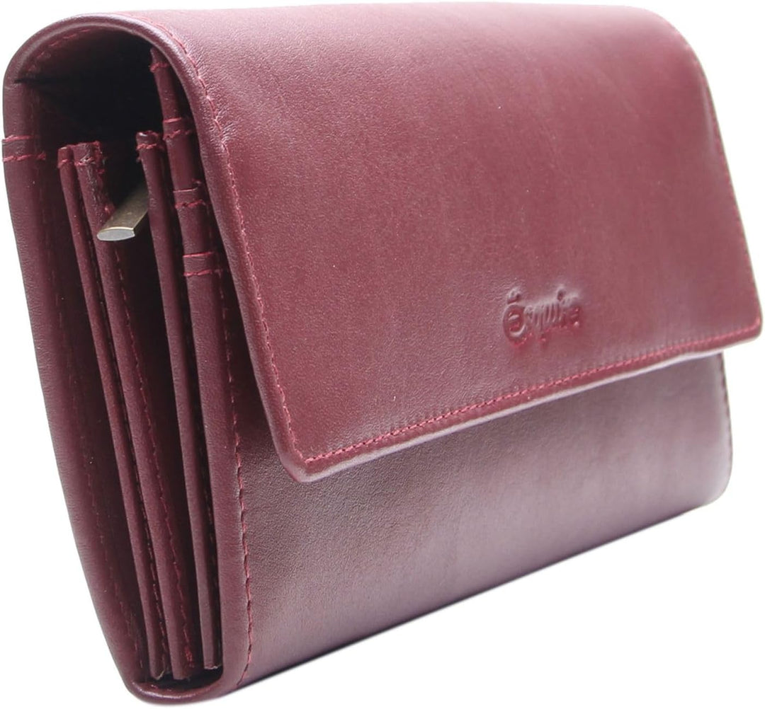 Esquire Peru Geldbörse RFID Leder 18,5 cm Einheitsgrösse Rot Rot, Einheitsgrösse Rot Rot