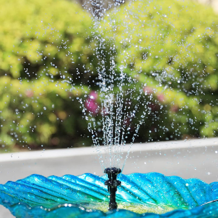 AMZtime 3,5W DIY Solar Springbrunnen für Aussen mit 1,5M Wasserleitung und Pfahl, Upgrade Solar Teic