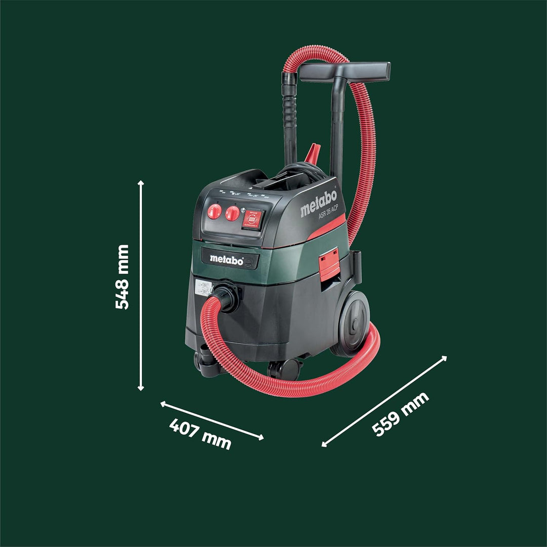 metabo Allessauger ASR 35 H ACP - 1400 W, 35 l Nass- und Trockensauger, 4380 l/min - Staubklasse H Z