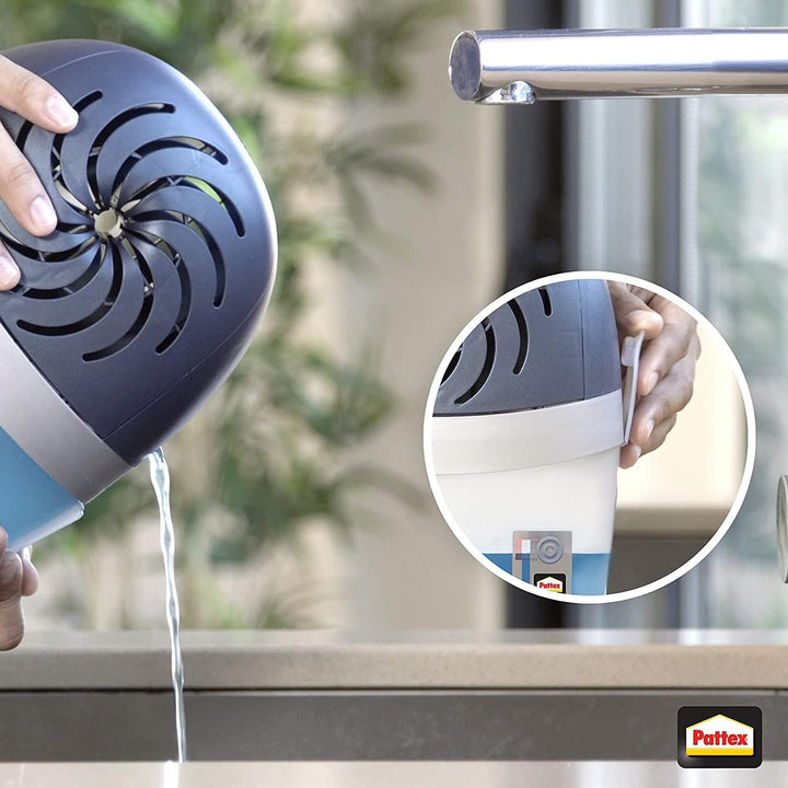 Pattex Luftentfeuchter Stop Feuchtigkeit AERO 360°, hocheffizienter Raumentfeuchter, nachfüllbar, re