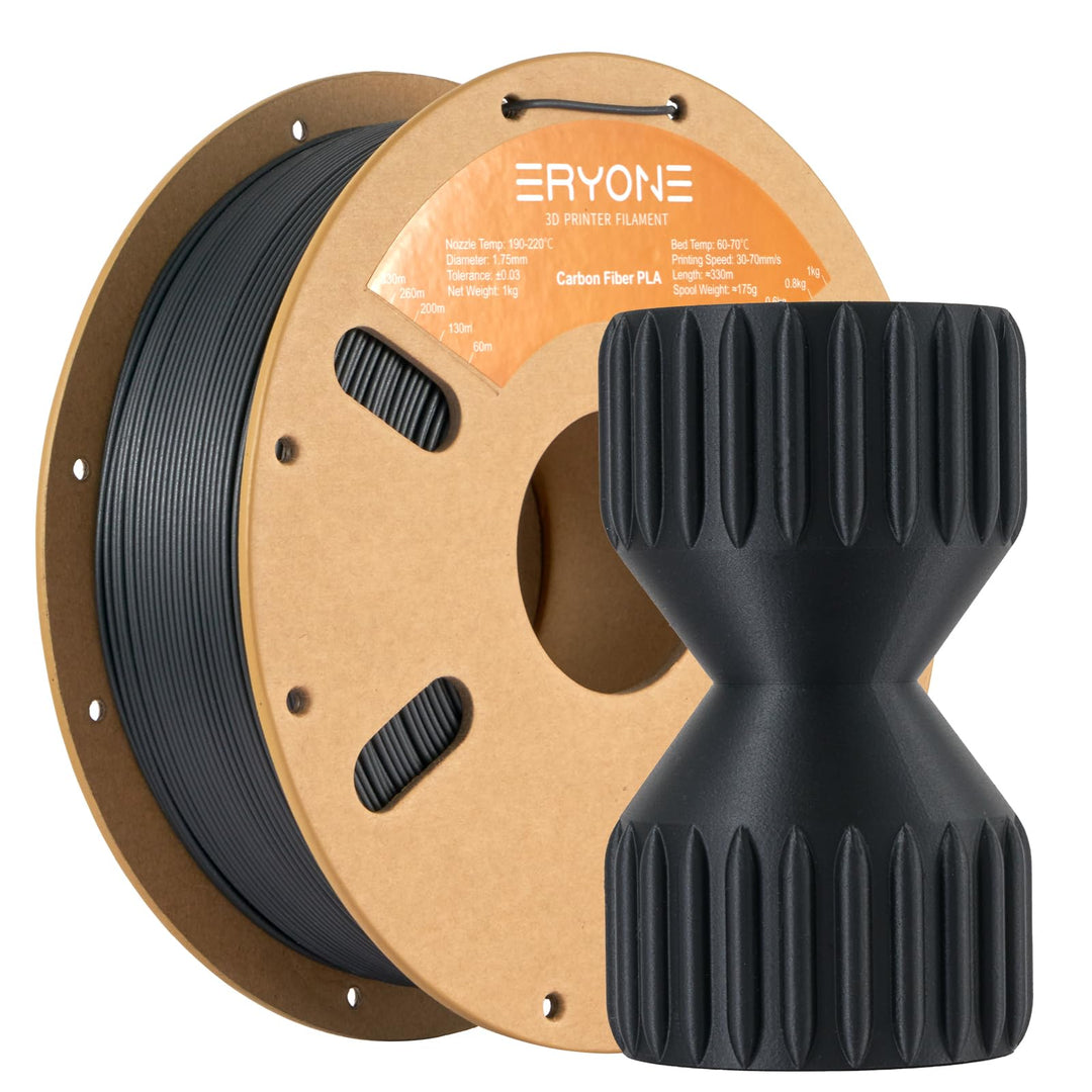 ERYONE Carbon Fiber PLA Filament 1.75mm +/- 0.03mm, 3D Drucker Filament, Fit Most FDM Printer, PLA C
