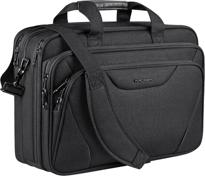 KROSER Laptop Tasche 18 Zoll Prämie Business Aktentasche Passt Bis Zu 17,3 Zoll Wasserabweisend Comp