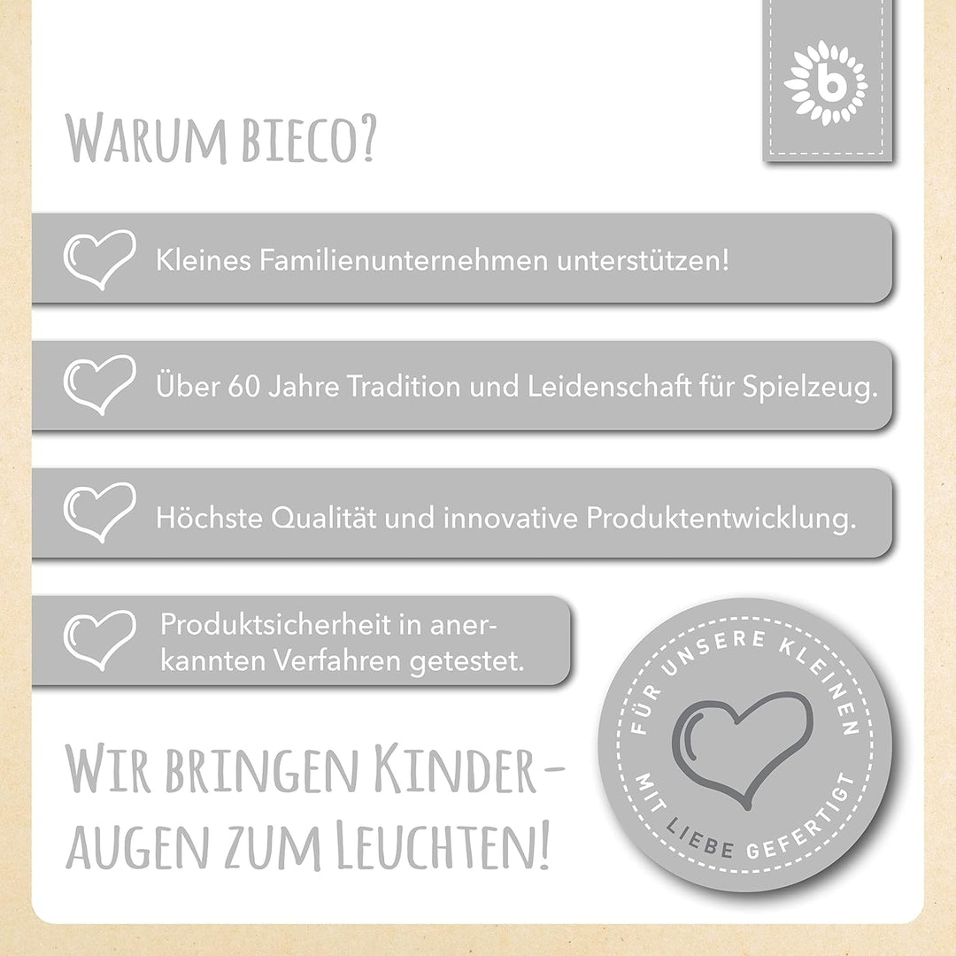 Bieco Kindertisch mit 2 Stühlen - Indoor & Outdoor - Stapelbar und Kippsicher - Basteltisch und Malt