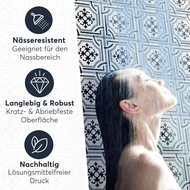 CREATISTO Klebefliesen Stickerfliesen Fliesenfolie - Hochwertige Aufkleber Sticker für Fliesen I Kle