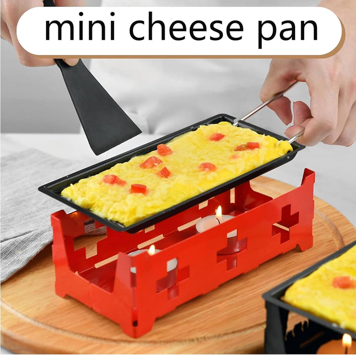 Vastsea Käse Raclette, Tragbares Candlelight-Käse-Raclette, Racletteofen mit Kerzen, Kohlenstoffstah