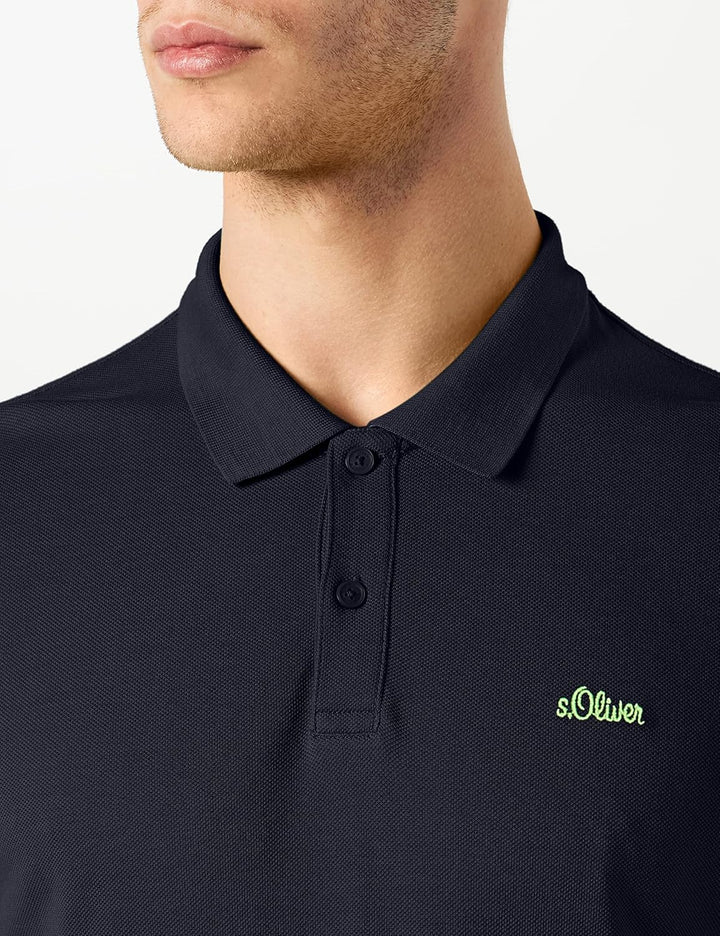 s.Oliver Herren Poloshirt M Blau (Medieval Blue Aop 58a1), M Blau (Medieval Blue Aop 58a1)