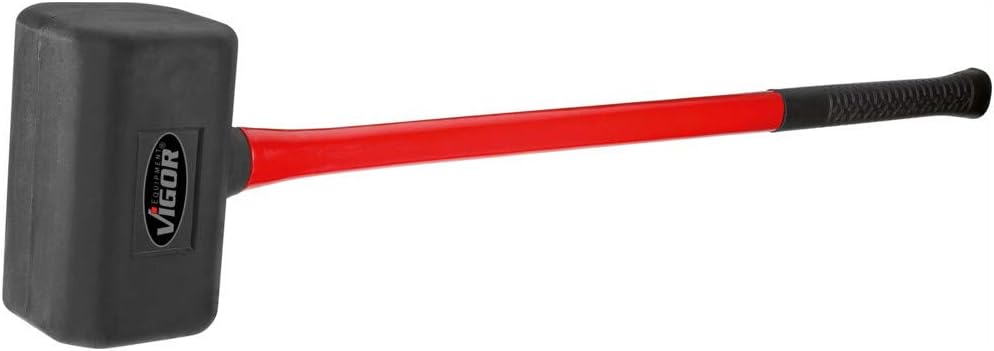 Vigor Gummihammer (2,5 kg, zum Lösen festgerosteter Felgen, rückschlagfrei durch Stahlkugeln) V2235,