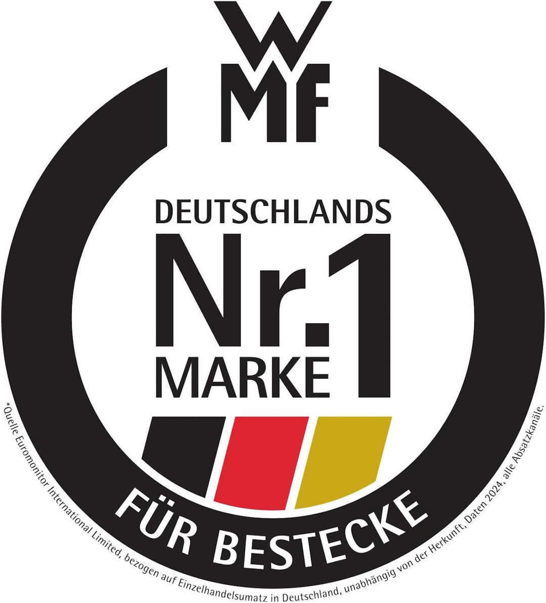 WMF Palermo Besteck-Set 30-teilig für 6 Personen Menuelöffel Menuegabeln Menuemesser Kaffeelöffel Ku