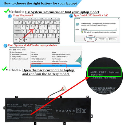 BLESYS C31N1831 Akku für ASUS ASUSPRO P3540FA P3548FA P574FA PX574FA PE574FA Asus Pro 3548FA 574FA P