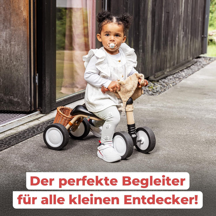 PUKY WUTSCH | Sicheres Rutschfahrzeug | Kinder Laufrad ab 1 Jahr | Mit Pendelachse | Sicherheitslenk