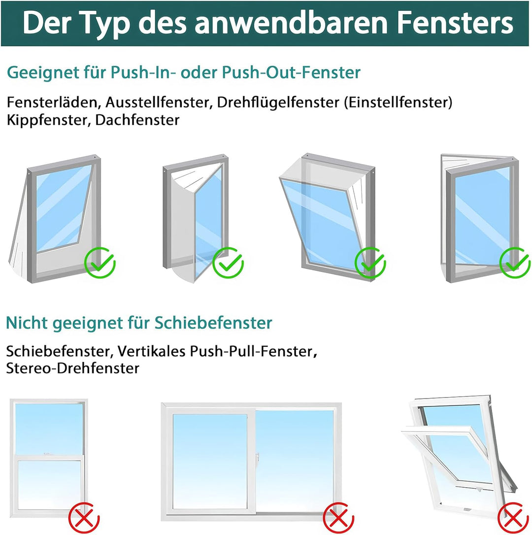 Flow fire 400 cm Mobile Klimaanlage Fensterabdichtung, Klimagerät Fensterabdichtung Funktioniert mit