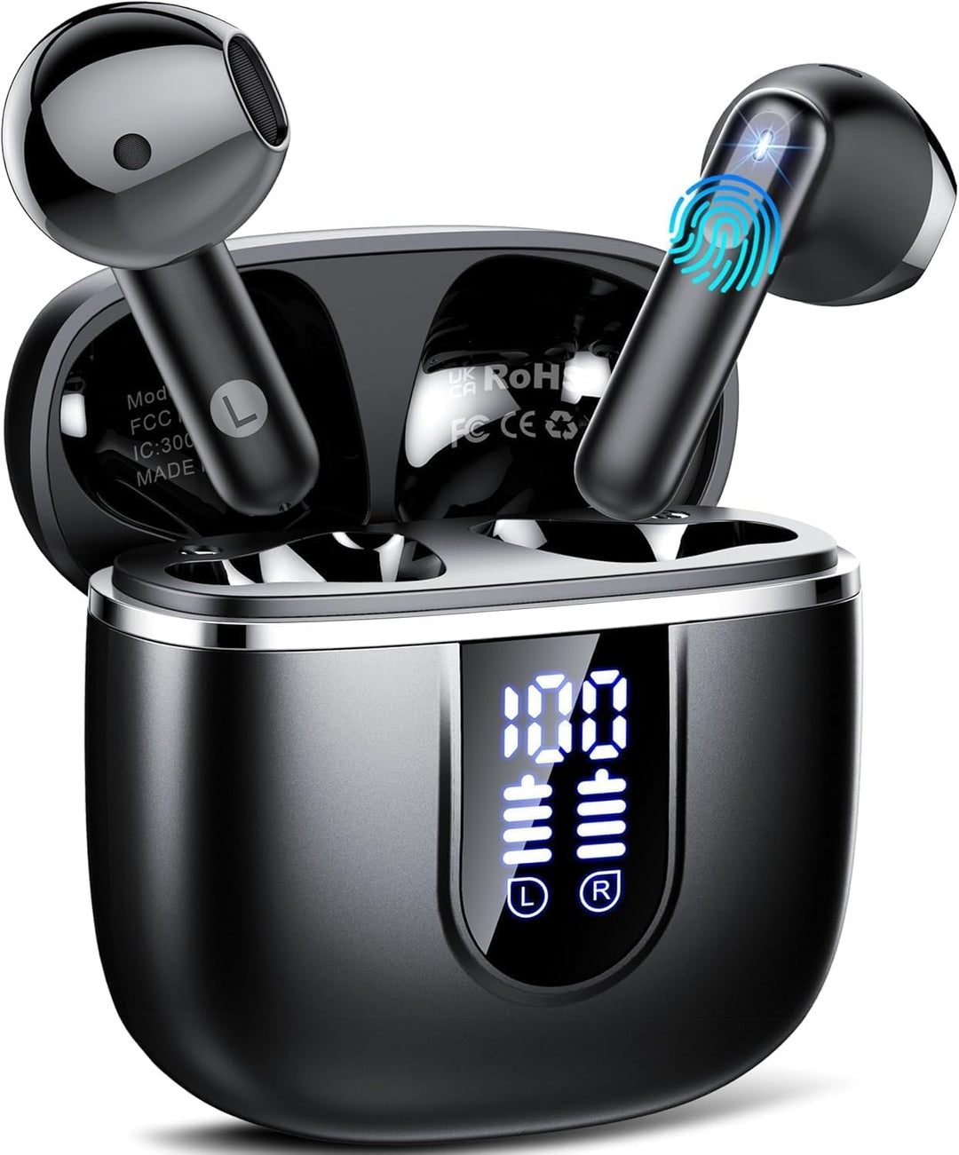 Bluetooth Kopfhörer, 2026 Kopfhörer Kabellos Bluetooth 5.4, 40 Std HIFI Stereo In Ear Kopfhörer mit