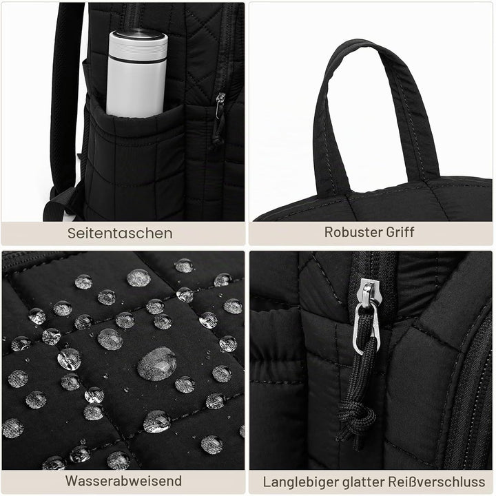kadilong Puffer Laptop Rucksack Damen,Schulrucksack Frauen Reiserucksack Tagesrucksack Teenager Mädc