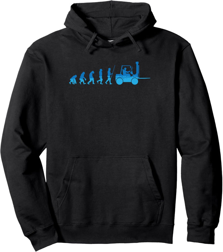 Evolution Gabelstapler | Gabelstaplerfahrer Lagerarbeiter Pullover Hoodie