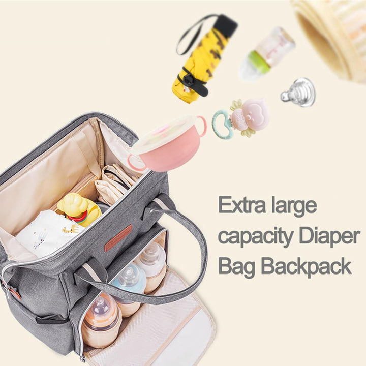 Baby Wickelrucksack Wickeltasche,Multifunktional Grosse Kapazität Rucksack,Babytasche Reisetasche fü
