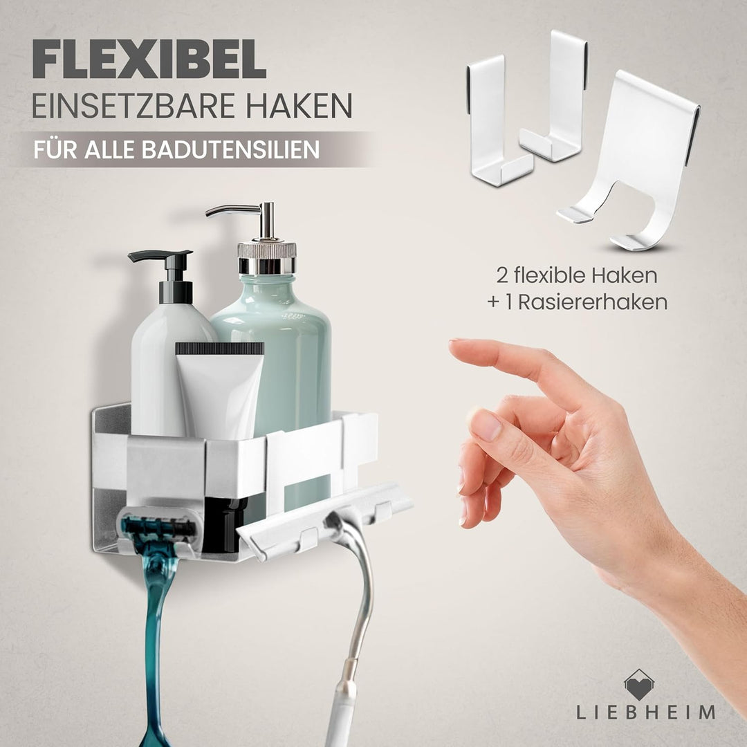 Duschablage Ohne Bohren - Badregal - Badezimmer Organizer - Duschregal - Bad Organizer - Badezimmer