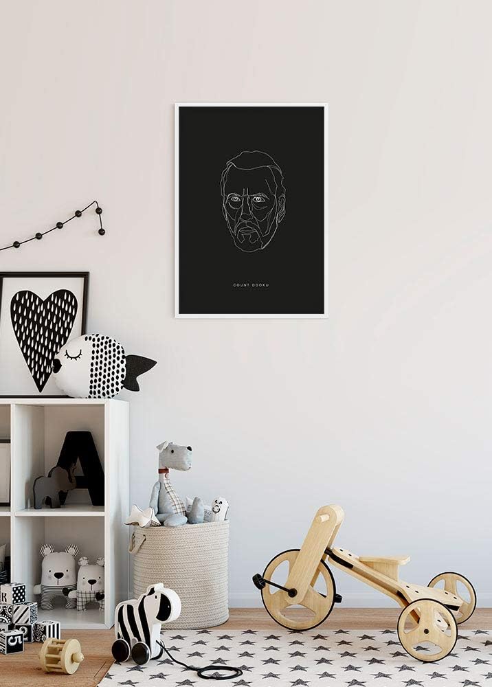 Komar Wandbild | Star Wars Lines Dark Side Dooku | Kinderzimmer, Jugendzimmer, Dekoration, Kunstdruc