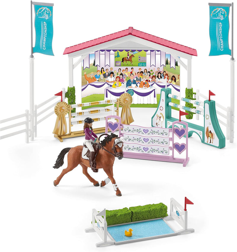 schleich 42440 Freundschaftsturnier, für Kinder ab 5-12 Jahren, HORSE CLUB - Spielset alte Verpackun