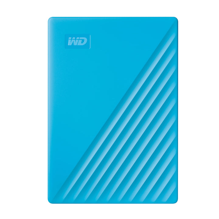 WD My Passport externe Festplatte 2 TB (mobiler Speicher, schlankes Design, herunterladbare Software