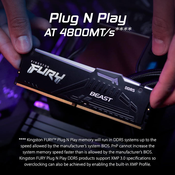 Kingston Fury Beast DDR5 RGB Expo 64GB (2x32GB) 6000MT/s DDR5 CL36 DIMM Desktop Gaming Speicher Kit