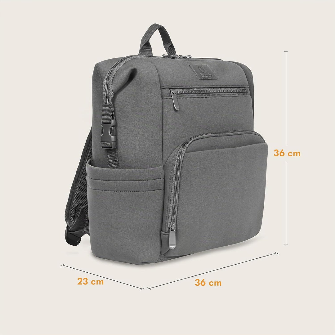 Lionelo Cube Rucksack, Baby Tasche, Wickeltasche, Babysachen, leicht für Spaziergänge und Reisen mit