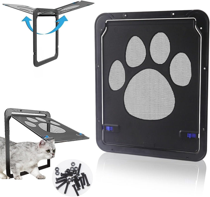 Katzenklappe Innentür Aussentür Hundeklappe für Fliegengitter Hundeklappen für Türen Fenster mit Mag