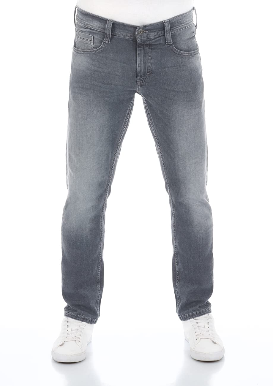 MUSTANG Herren Jeans Hose Oregon Tapered 36W / 30L Light Grey Denim (1009375-313), 36W / 30L Light G