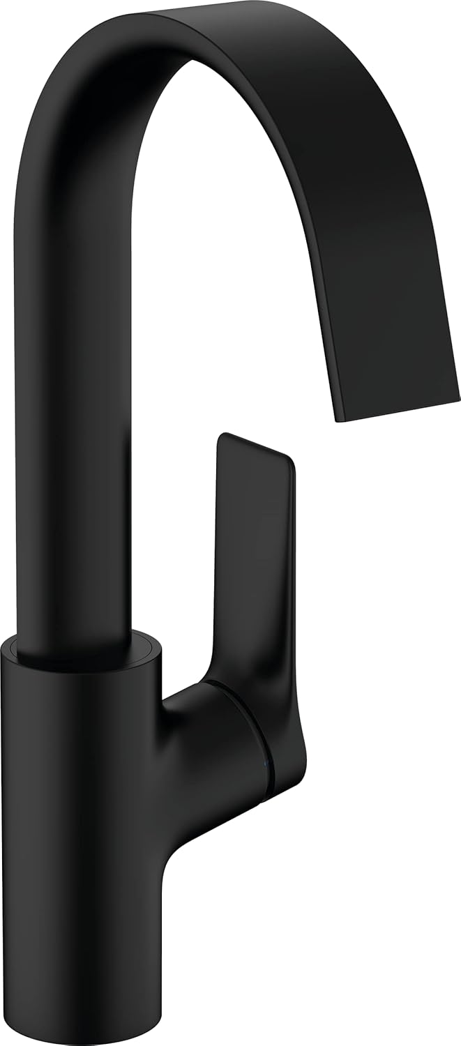 hansgrohe Waschtischarmatur Vivenis, Wasserhahn Bad mit Auslauf Höhe 210 mm, mit Zugstange, Badarmat