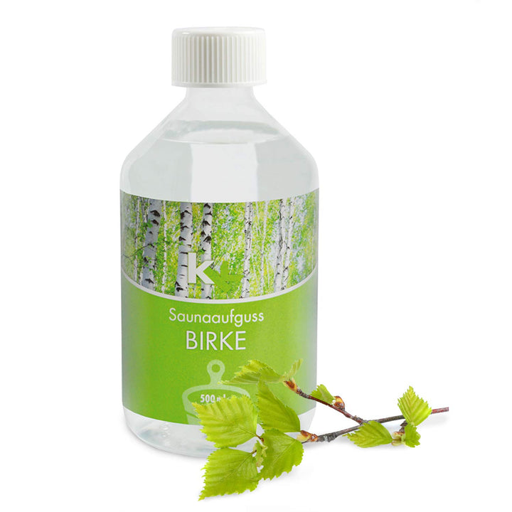 KK Sauna Aufguss Konzentrate PREMIUM - Made in Germany - Duftsorte Birke - 500 ml Flasche - Wellness