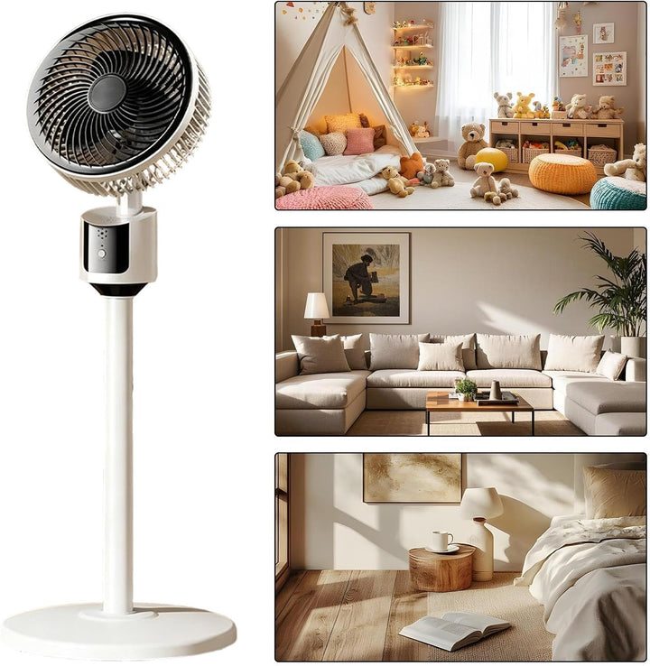 Standventilator, leise, 3 Geschwindigkeiten, USB-betrieben, gross, leistungsstarker Ventilator für Z