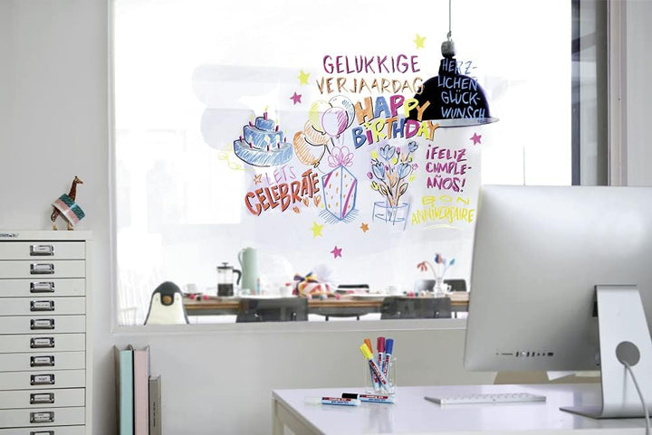 edding 95 Glasmarker - weiss - 10 Stifte - Rundspitze 1,5-3 mm - zum Schreiben und Markieren auf Gla