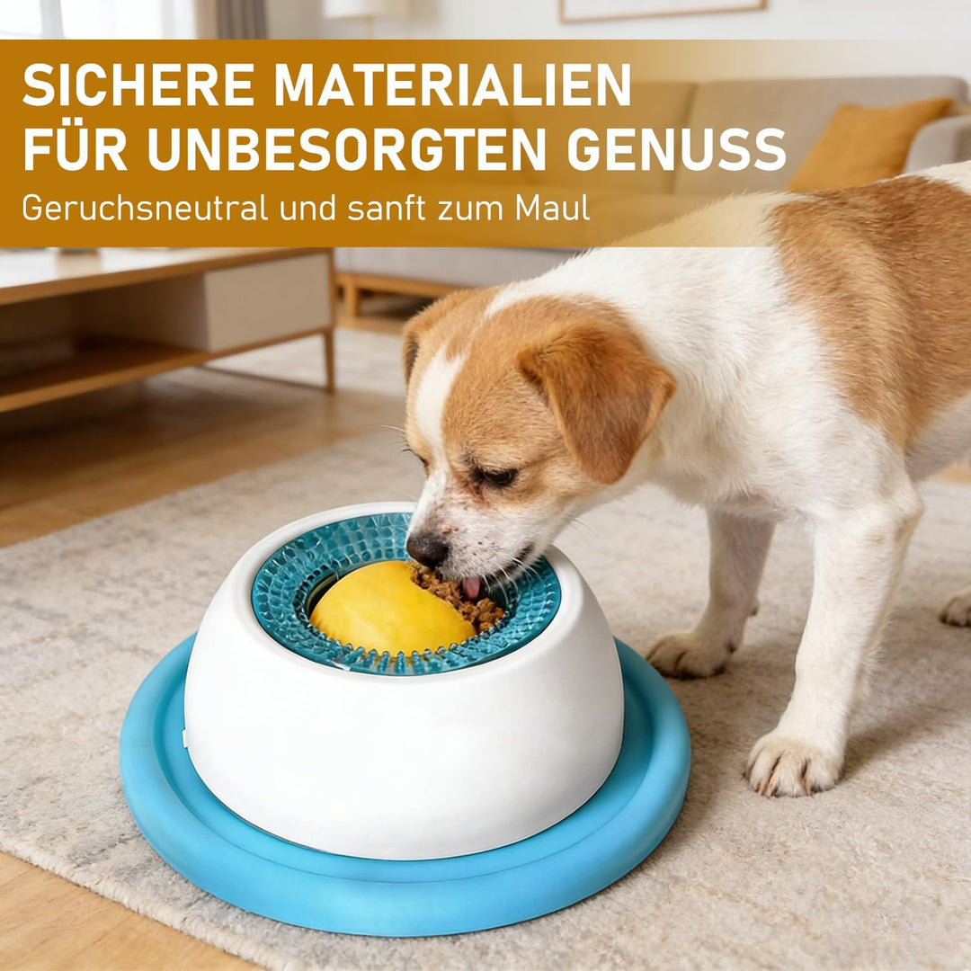 Lick Bowl für Hunde, 2 Stück Schleckball Hund, Hundelickspielzeug, Leckmatte Hund, Schleckball Leckb