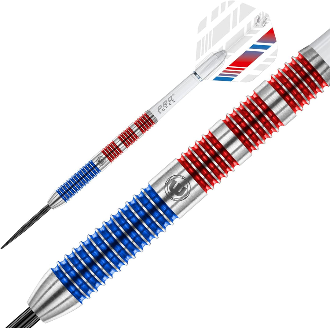 WINMAU Wildcats 22 Gramm Profi Wolfram Steeltip Dartpfeile Set mit Flights und Schäfte