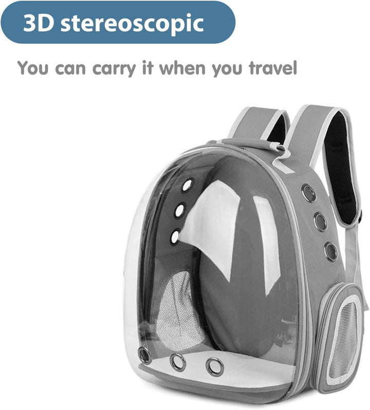 PETCUTE Katzenrucksack Raumkapsel,Tragbar Haustier-Rucksack für kleine Katzen, Welpen, Hunde, Hase,A