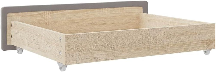 vidaXL Bettschubladen 2 Stk. Taupe Holzwerkstoff und Stoff, Taupe