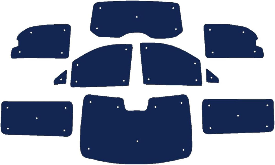 Fensterrollo-Set für Mercedes V-Klasse (2014-Datum), kompakt/öffnendes Viertelfenster, wendbar und T