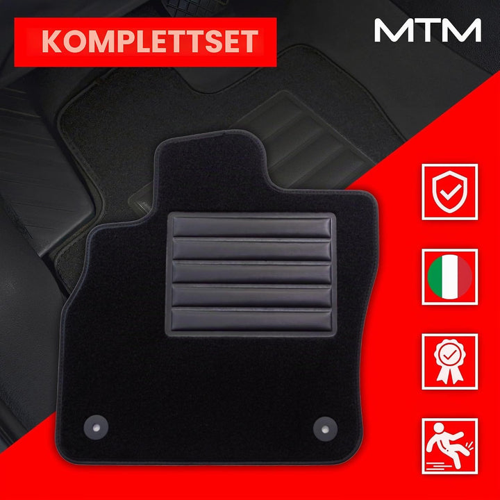 MDM SP-7476 Fussmatten Velours Autoteppich passend für Nissan Micra (K14) 03.2017> Micra (K14) 03.20