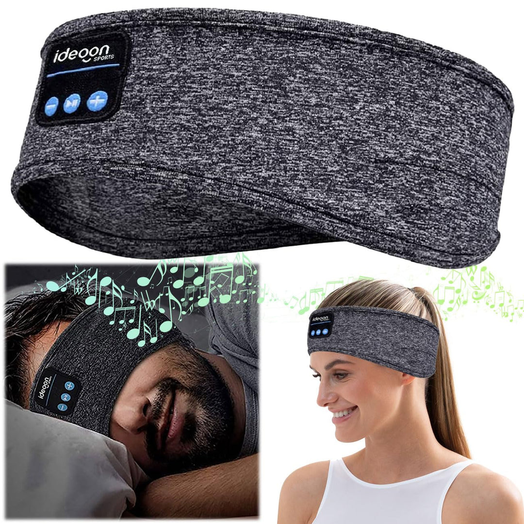ideoon Smartes Kopfhörer-Stirnband, Bluetooth 5.4, Freisprecher & Sprachsteuerung, grau: Ein bequeme