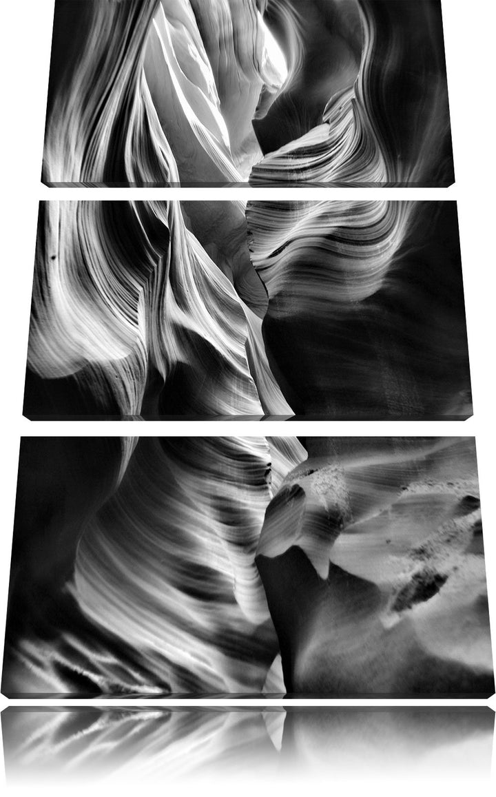 Pixxprint Antelope Canyon Arizona als Leinwandbild/Grösse: 3 Teilig (120x80) cm/Wandbild/Kunstdruck/