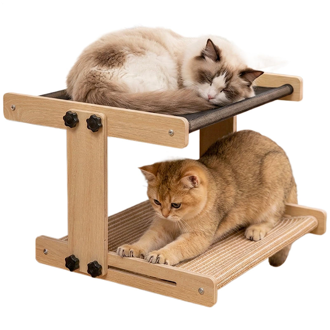 Katzen Hängeplatz Bettseitig | Schwebendes Hängesitz Indoor Möbel | Fensterbank-Bett mit Hängefunkti
