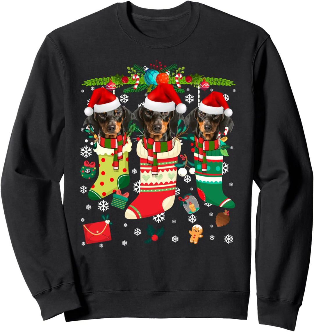 Dackel lustige Weihnachts- und Adventszeit Sweatshirt