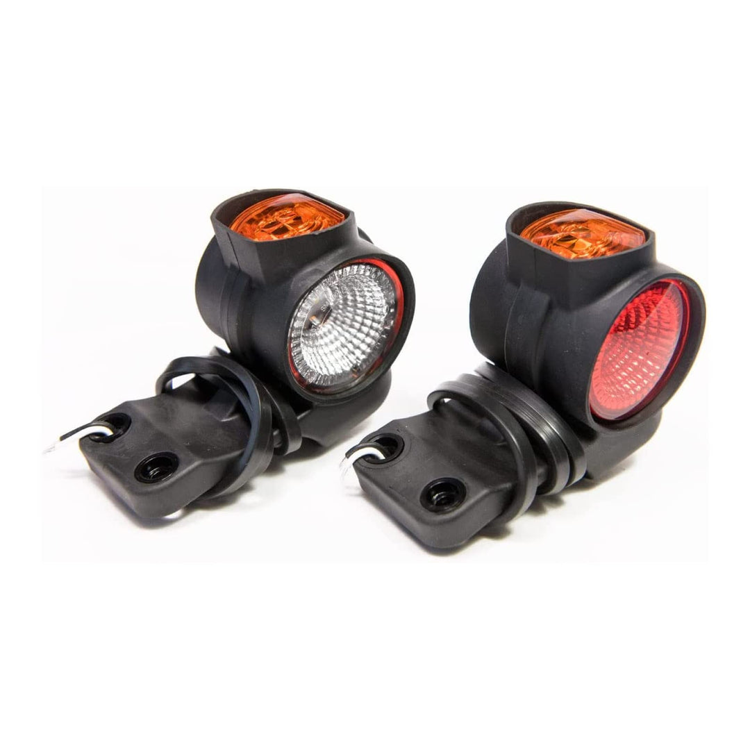 2 x LED Umrissleuchte Begrenzungsleuchte Hängend Positionsleuchte 12-24V, 3 Farben: weiss, rot, oran