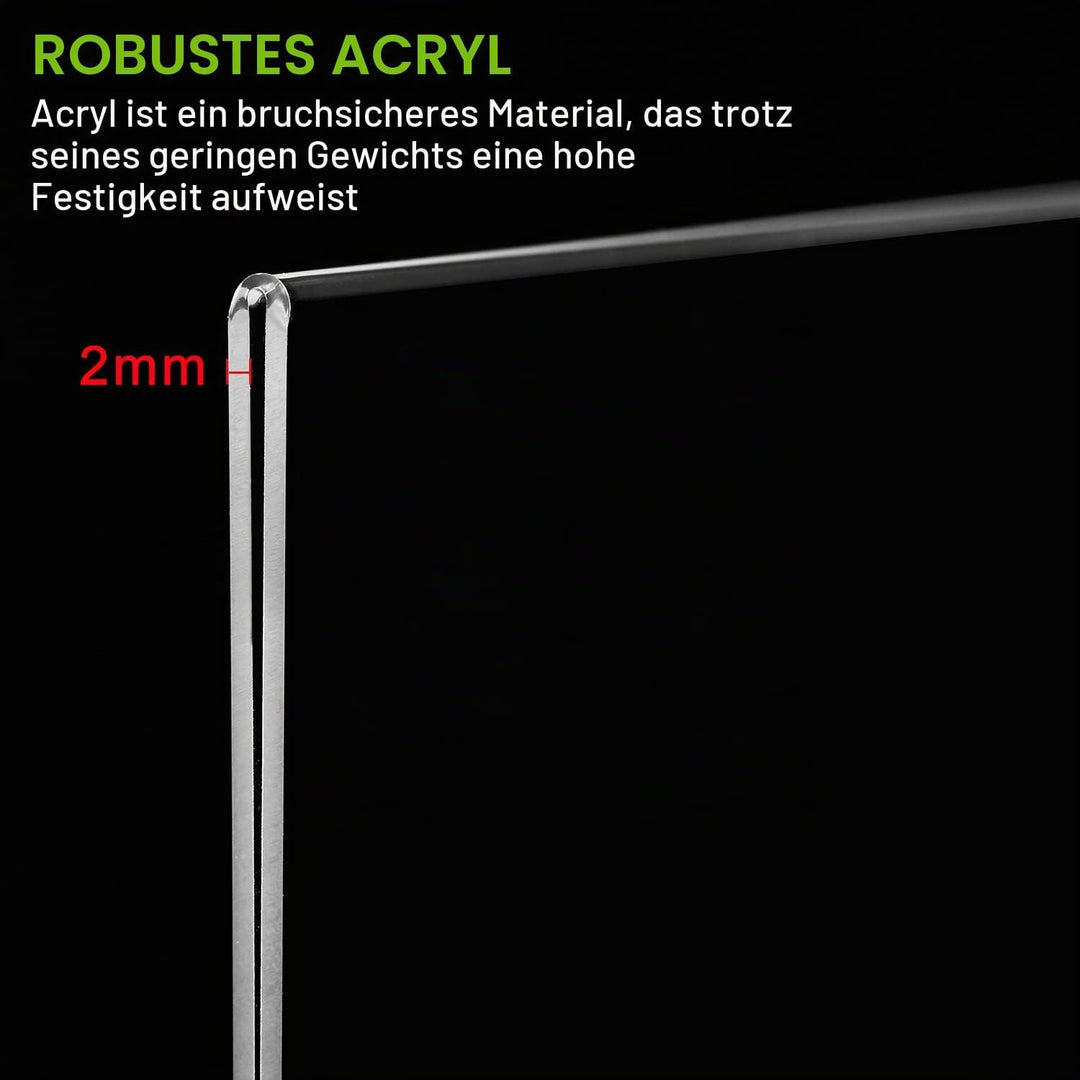 Srvnpioy A4 Ständer Aufsteller Tischaufsteller (6 Stück) A4 T-Ständer Werbeaufsteller T-Aufsteller H