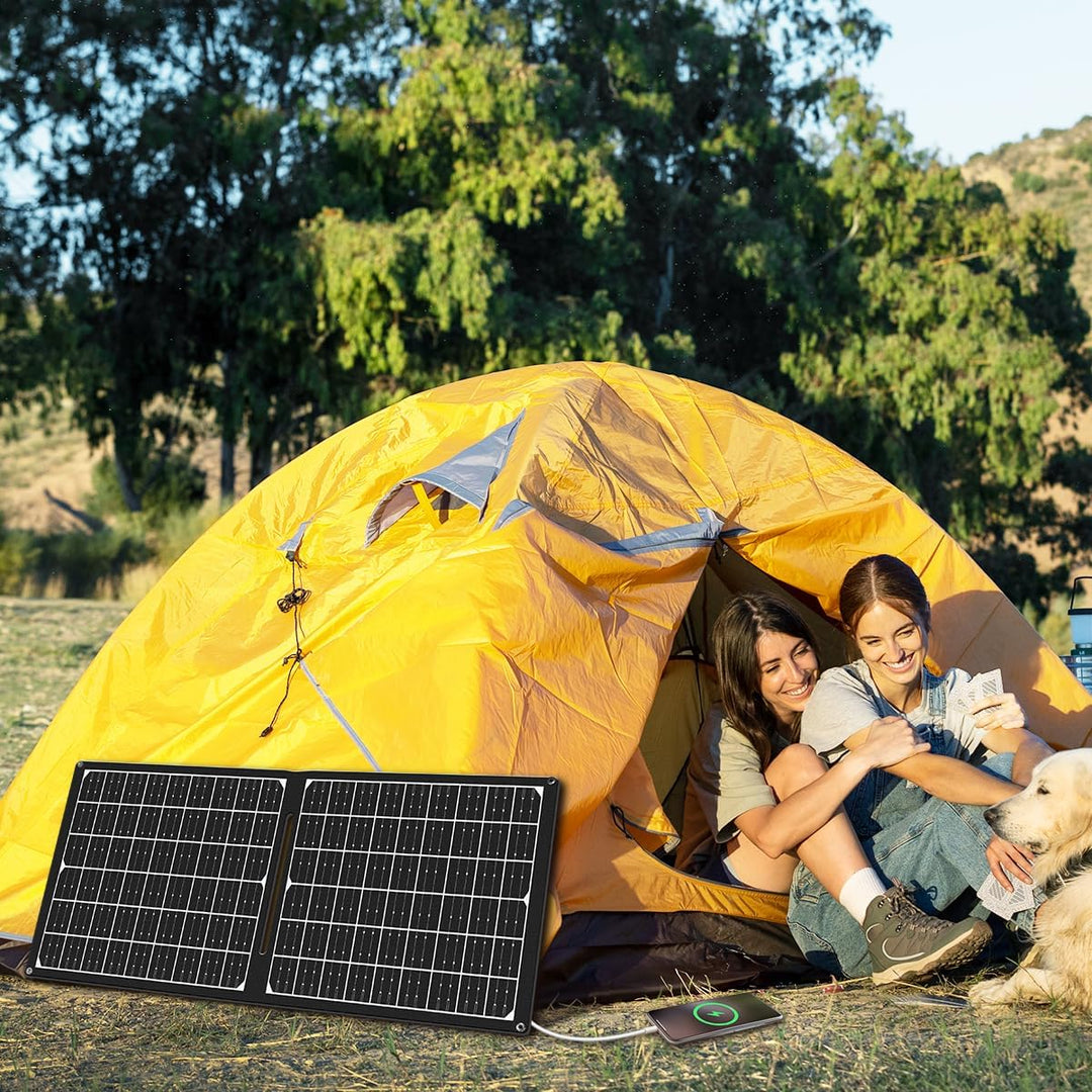 LogiLink PA0341 - faltbares/ausklappbares Solarpanel für Unterwegs mit max. Leistung von 30W, inkl.
