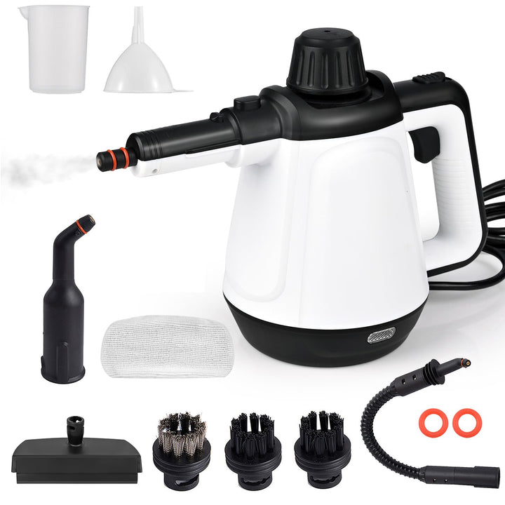 Dreamhigh® Dampfreiniger Boden 430ml, 1200W 3,5 Bar Dampfreiniger für Alles mit 9 Zubehör, Hochdruck